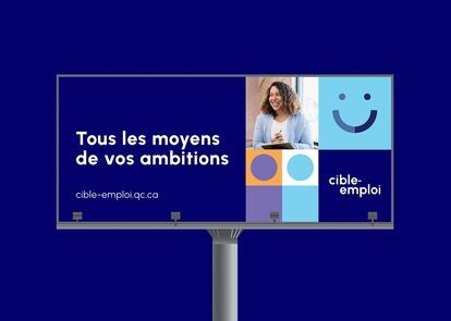 Freeway billboard for launch of new corporate image