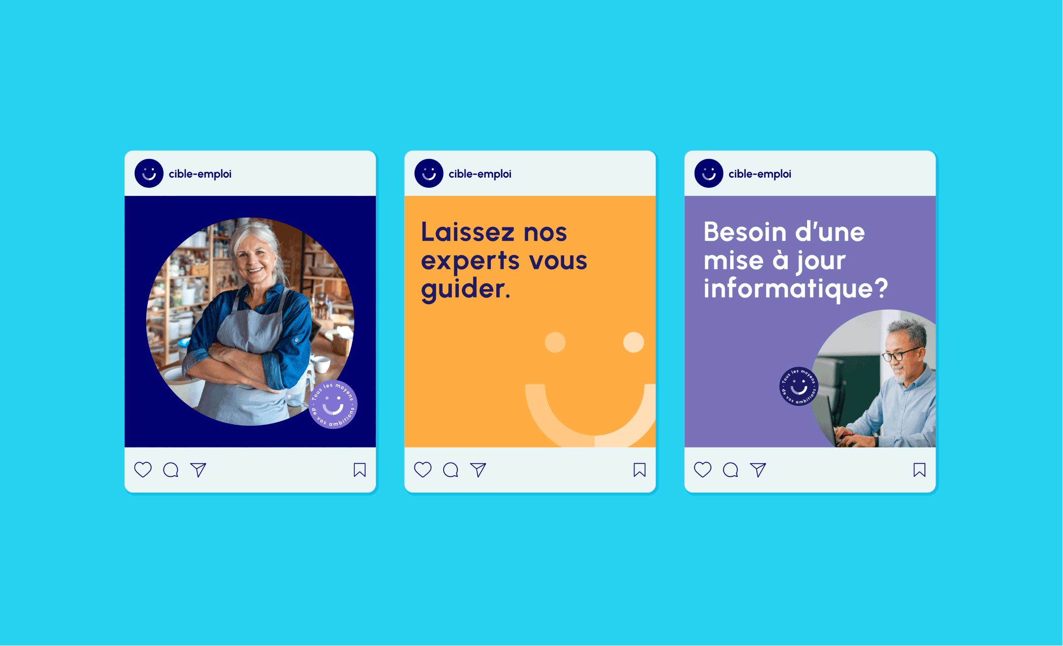 Facebook publication for the launch campaign of the new brand image
