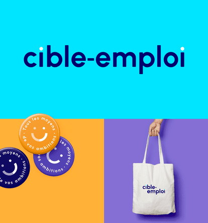New logo in vibrant colors and advertising tagline